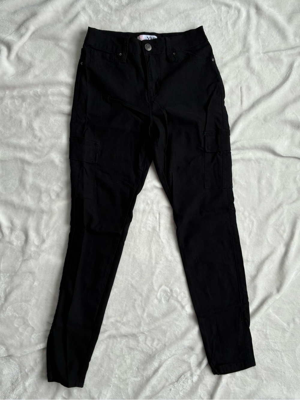 YMI Black High Rise Skinny Cargo Jeans Size M